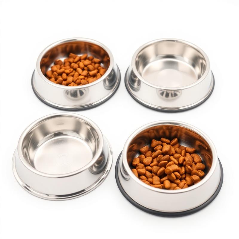 Stainless Steel Pet Bowl 4-Pack
